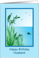 Husband Birthday Sea Fishing card