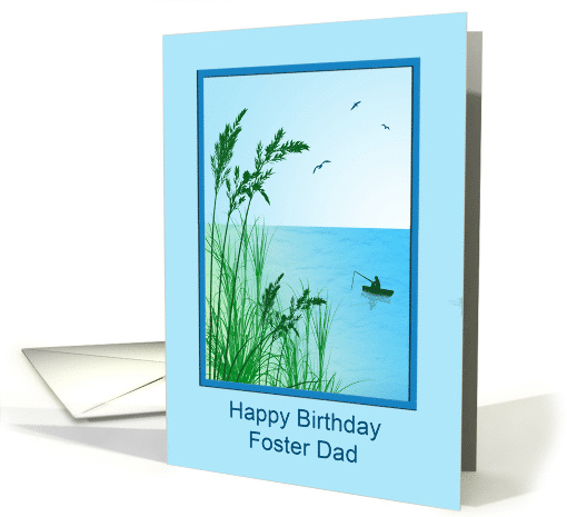 Foster Dad Birthday Sea Fishing card (1683568)