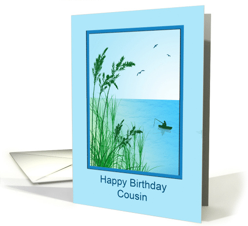 Cousin Birthday Sea Fishing card (1683578)