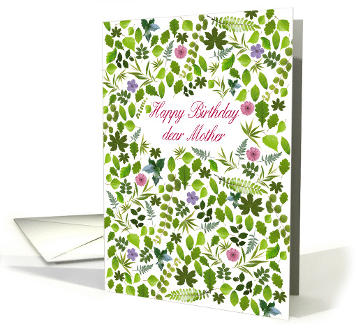 Mother Birthday Scattered Leaves card (1685924)
