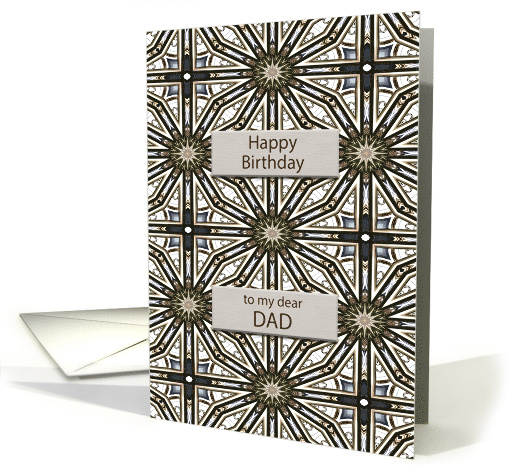 Dad Birthday Abstract Mandala Design card (1689676)