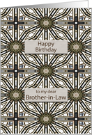 Brother in Law Birthday Abstract Mandala Design card