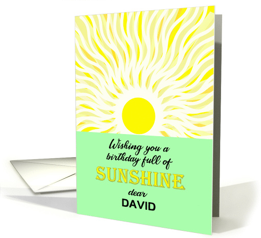 Add a Name Birthday Bright Sunshine card (1694260)