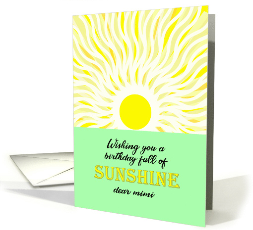 Mimi Birthday Bright Sunshine card (1694316)