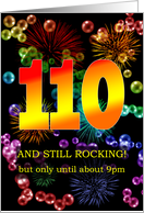 110th Birthday Still Rocking card