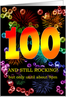 100th Birthday Still Rocking card
