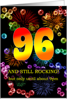 96th Birthday Still Rocking card