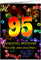 95th Birthday Still Rocking card
