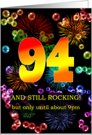 94th Birthday Still Rocking card