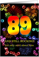 89th Birthday Still Rocking card