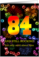 84th Birthday Still Rocking card