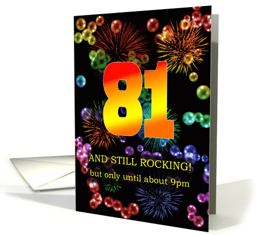 81st Birthday Still Rocking card (1699958)
