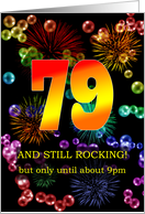 79th Birthday Still Rocking card