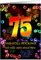 75th Birthday Still Rocking card
