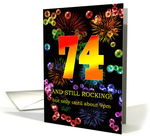 74th Birthday Still Rocking card (1699972)