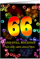 66th Birthday Still Rocking card