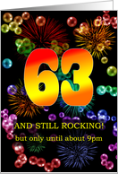 63rd Birthday Still Rocking card