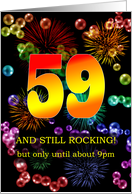 59th Birthday Still Rocking card