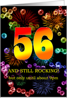 56th Birthday Still Rocking card