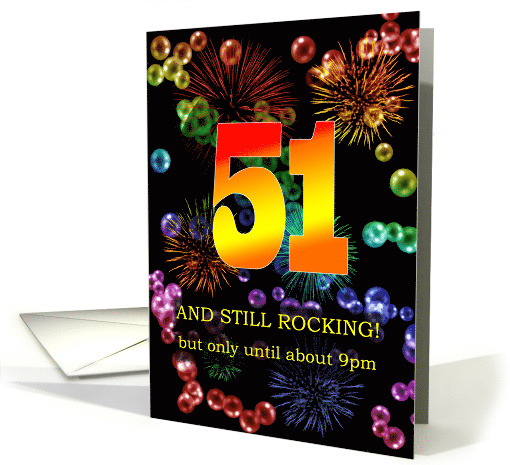 51st Birthday Still Rocking card (1700158)