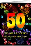 50th Birthday Still Rocking card