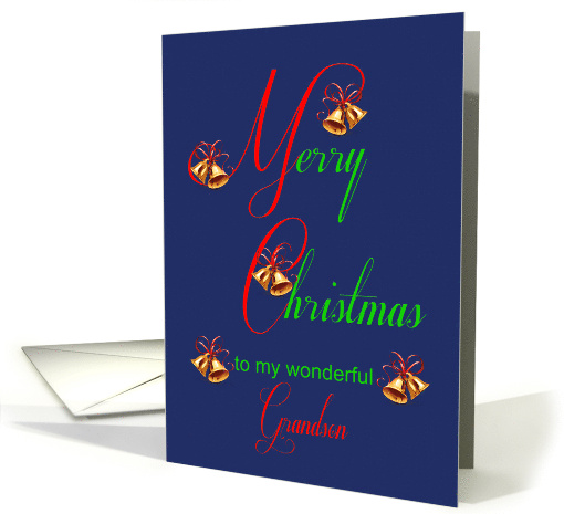 Grandson Christmas Bells card (1702974)