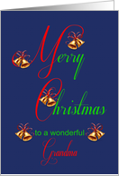 Grandma Christmas Bells card