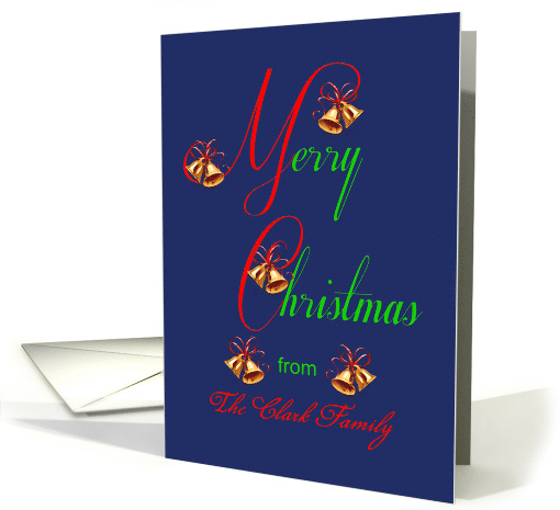 From Family Add a Name Christmas Bells card (1703054)
