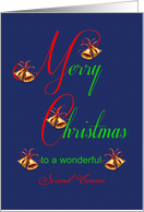 Add A Relative Second Cousin Christmas Bells card