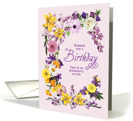 Birthday Flower Frame card (1714046)