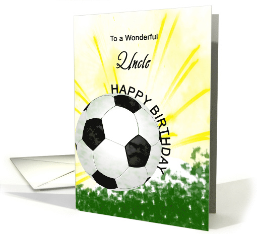 Uncle Birthday Soccer Ball card (1721672)