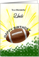 Uncle Birthday American Football card