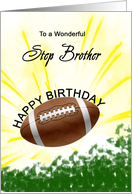 Step Brother Birthday American Football card
