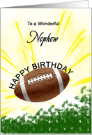Nephew Birthday American Football card