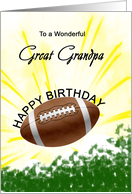 Great Grandpa Birthday American Football card