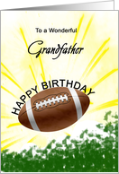 Grandfather Birthday American Football card