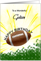 Godson Birthday American Football card