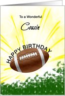 Cousin Birthday American Football card