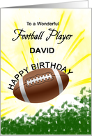 Add A Name Birthday American Football card