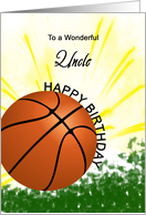 Uncle Basketball Player Birthday card