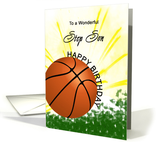 Step Son Basketball Player Birthday card (1724890)