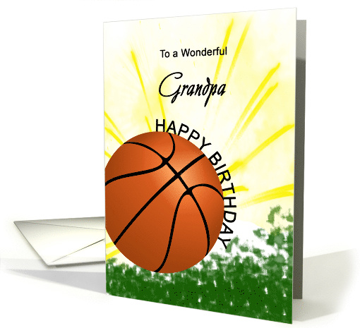 Grandpa Basketball Player Birthday card (1724972)