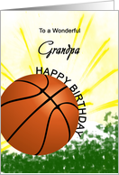 Grandpa Basketball Player Birthday card