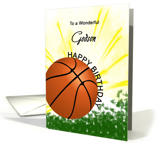 Godson Basketball Player Birthday card (1724974)
