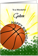 Godson Basketball Player Birthday card