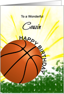 Cousin Basketball Player Birthday card