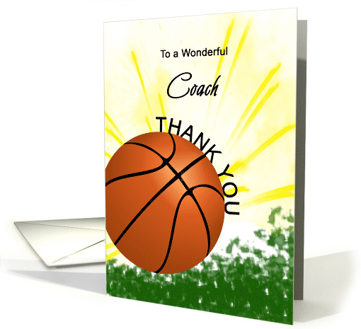 Basketball Coach Thank You card (1725080)