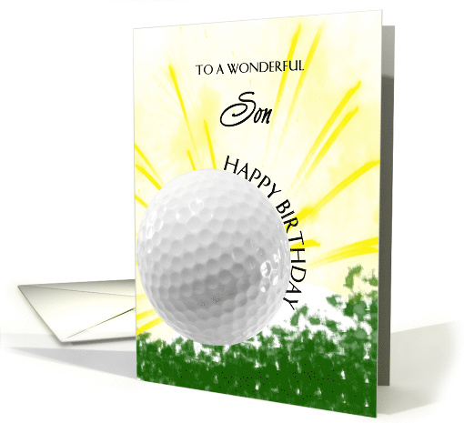 Son Golf Player Birthday card (1726324)