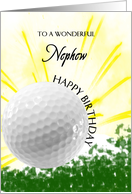 Nephew Golf Player Birthday card