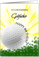 Godfather Golf Player Birthday card